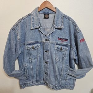 Vintage Harley Davidson Denim Jacket